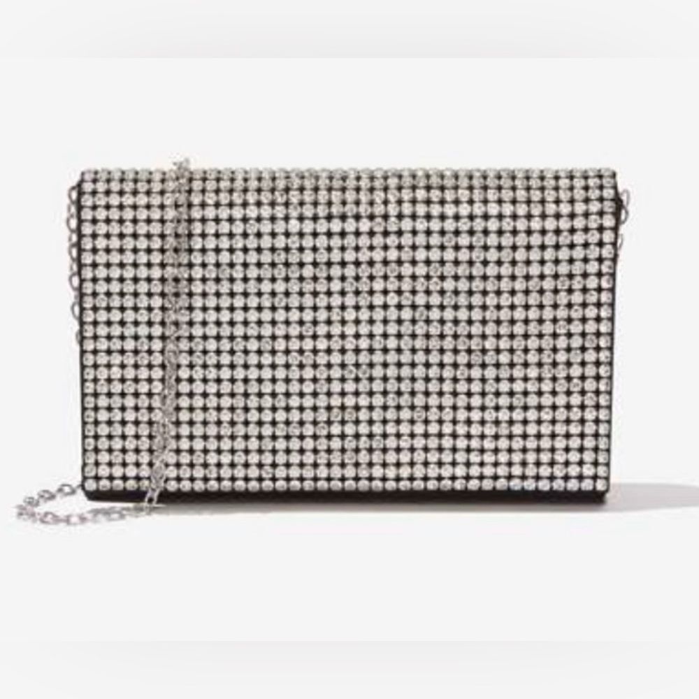 NEW! Amber Sceats Stella Crystal Crossbody Bag Chain Strap